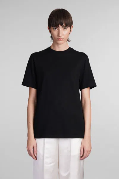 Jil Sander 3 T-shirt Pack With Logo Patch In Cotton Woman In Black