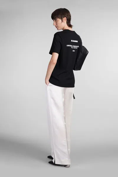 Jil Sander 3 T-shirt Pack With Logo Patch In Cotton Woman In Black