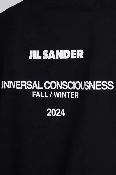 Jil Sander 3 T-shirt Pack With Logo Patch In Cotton Woman In Black
