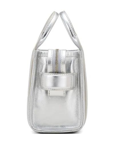 Marc Jacobs The Crossbody Tote Bag Leather In Silver