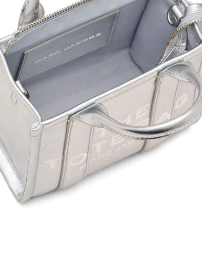 Marc Jacobs The Crossbody Tote Bag Leather In Silver