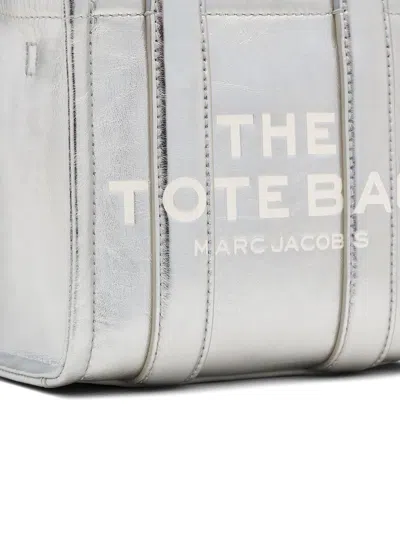 Marc Jacobs The Crossbody Tote Bag Leather In Silver