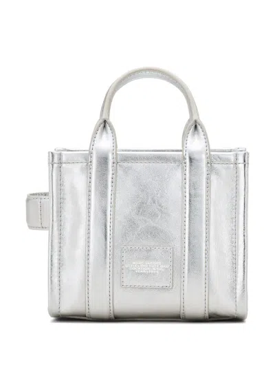 Marc Jacobs The Crossbody Tote Bag Leather In Silver