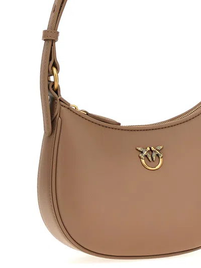 Shop Pinko 'half Moon Baby' Handbag In Beige