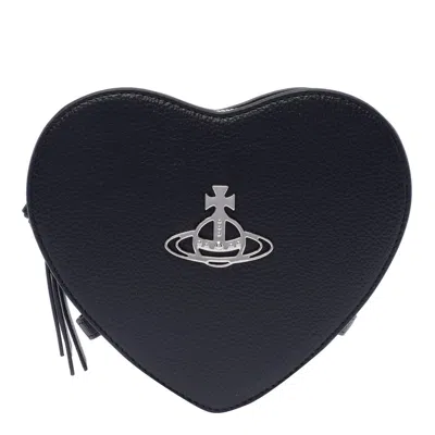 Shop Vivienne Westwood 'louise Heart' Crossbody Bag In Black