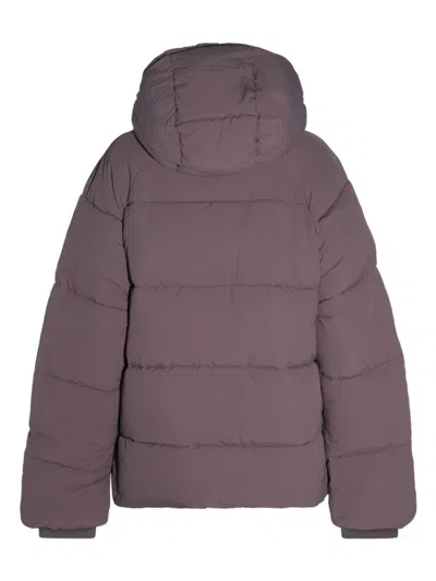 Daily Paper Purple Nylon Down Jacket In Grey