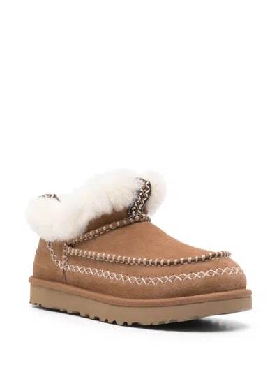 Shop Ugg Classic Ultra Mini Alpine Boots In Brown