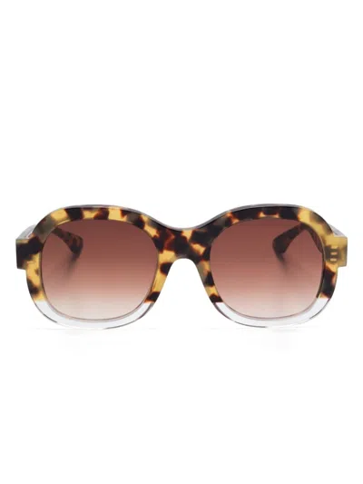 Shop Thierry Lasry Daydreamy Sunglasses In Brown