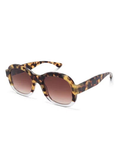 Shop Thierry Lasry Daydreamy Sunglasses In Brown