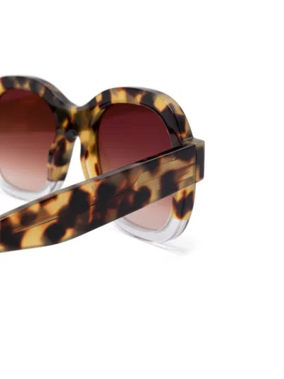 Shop Thierry Lasry Daydreamy Sunglasses In Brown