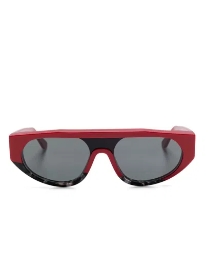 Shop Thierry Lasry Kanibaly Sunglasses In Red