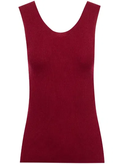 Shop The Elder Statesman Delicash Tank Top In Red