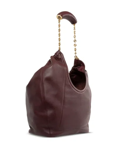 Loewe Squeeze Medium Leather Shoulder Bag In Red