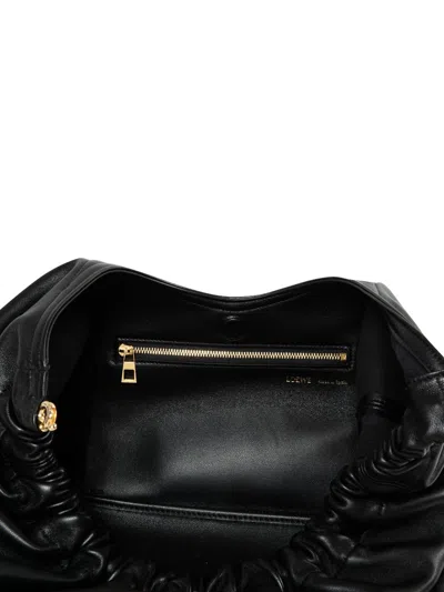 Loewe Squeeze Medium Shoulder Bag In Napa Leather In Black