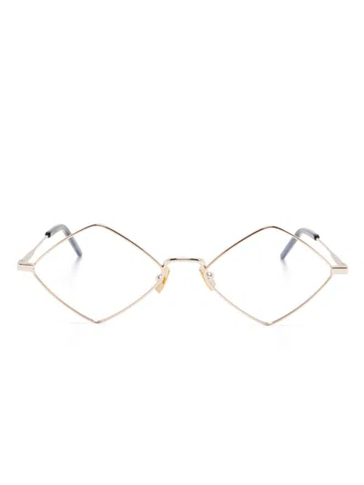 Saint Laurent Lisa Glasses In Gold