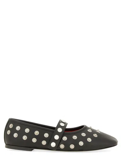 Stella Mccartney Ryder Vegan Embellished Mary Jane Ballerina Flats In Black
