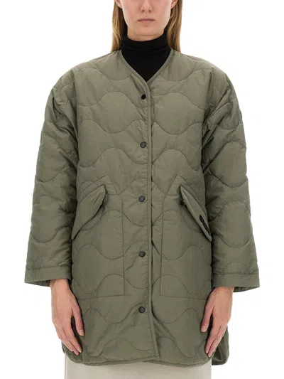 Shop Canada Goose "elgin" Coat In Military Green