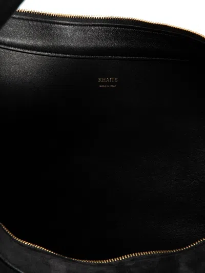 Khaite 'augustina Hobo' Shoulder Bag In Black