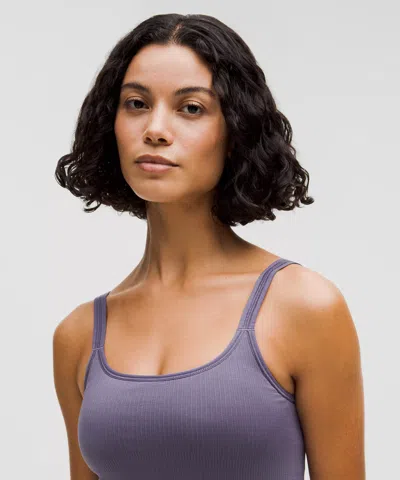Lululemon Ebb To Street Scoop-neck Cropped Tank Top Light Support, B/c Cup
