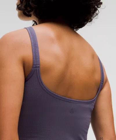 Lululemon Ebb To Street Scoop-neck Cropped Tank Top Light Support, B/c Cup
