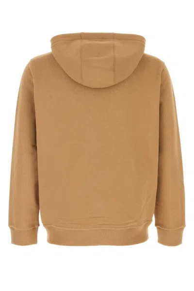 Burberry Biscuit Cotton Sweatshirt In Brown