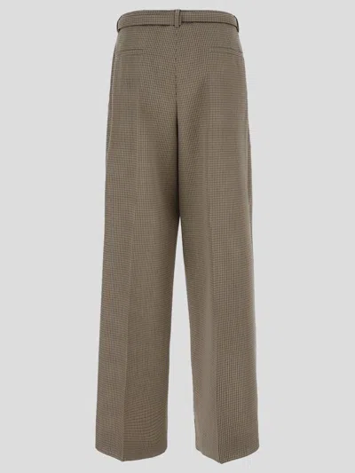 Shop Jil Sander Belt Trousers In Multicolor