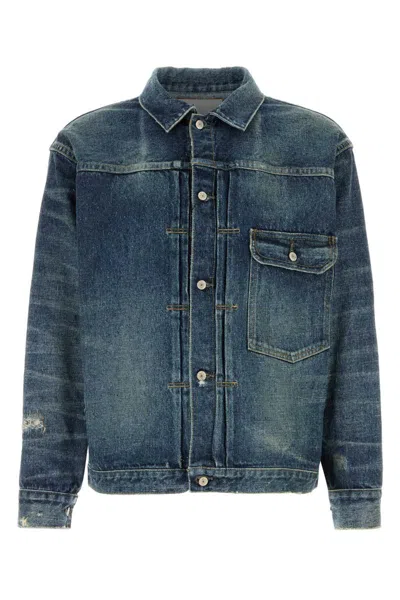 Junya Watanabe Denim Trucker Jacket In Blue