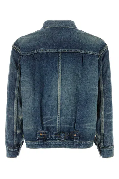 Junya Watanabe Denim Trucker Jacket In Blue