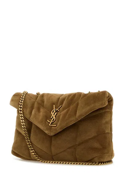 Shop Saint Laurent Shoulder Bags In Beige O Tan