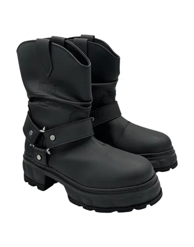 Shop Viron Virón Boots Shoes In Black