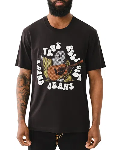 True Religion Graphic Tee In Jet Black