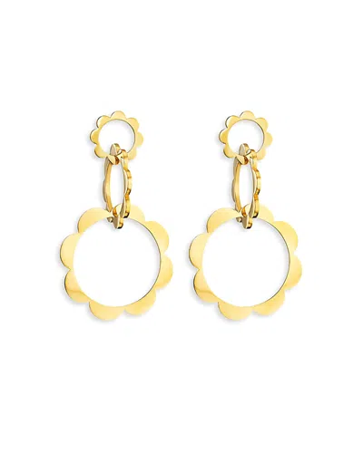 Cadar 18k Yellow Gold Bloom Trio Unity Flower Drop Earrings In Gold