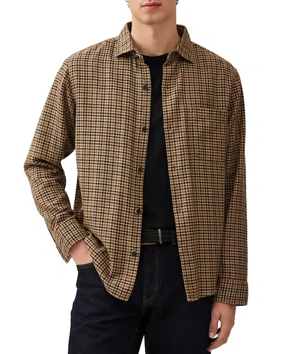 Rodd & Gunn Linfield Long Sleeve Button Front Shirt In Bran