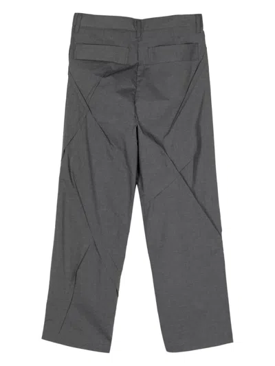 Undercover Seamed Straight-leg Trousers In 灰色