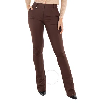 Alyx Dark Brown Straight Leg Formal Tailored Trouser In Brown