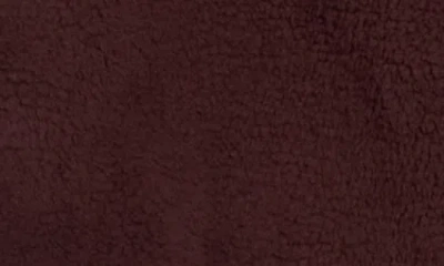 Z By Zella Faux Shearling Half Zip Pullover In Burgundy Fudge