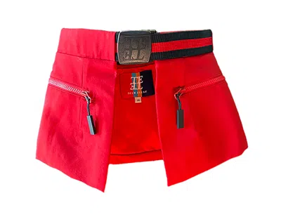 Team Event Women's Aerial Peplum Insulated Ski Belt, Red In Red