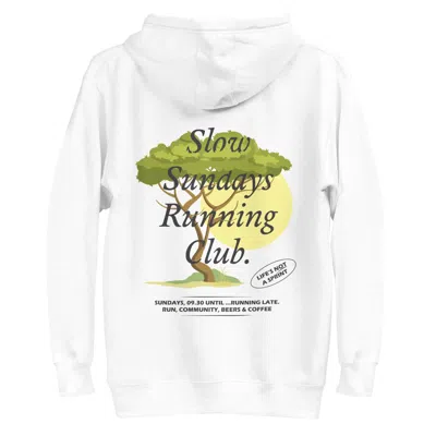Anchor & Crew White Savannah Slow Sundays Running Club Cotton Blend Hoodie - Women In White
