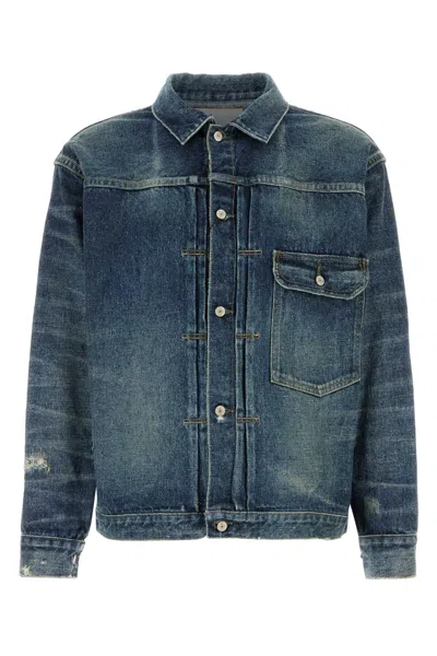 Junya Watanabe Denim Trucker Jacket In Indigo