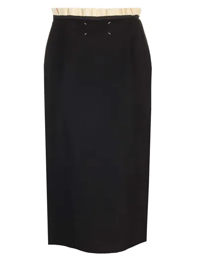 Shop Maison Margiela Pencil Skirt In Black