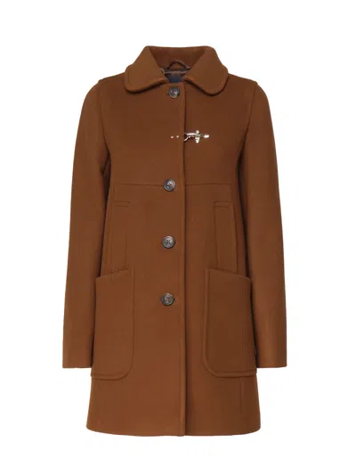 Fay Urban Coat In Leather