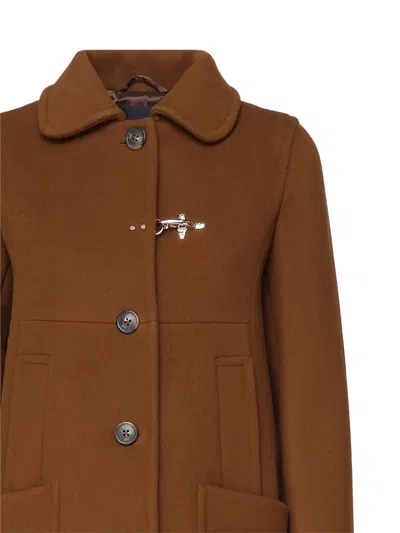 Fay Urban Coat In Leather