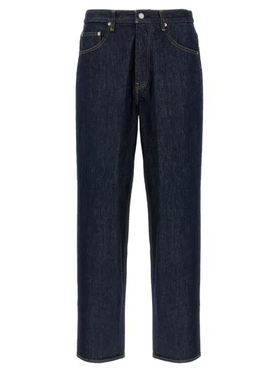 Shop Auralee Hard Twist Jeans In Blue