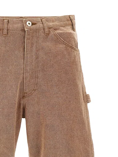 Shop Auralee Canvas Pants In Brown