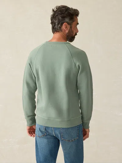 Faherty High Standard Fleece Crewneck T-shirt In Spruce