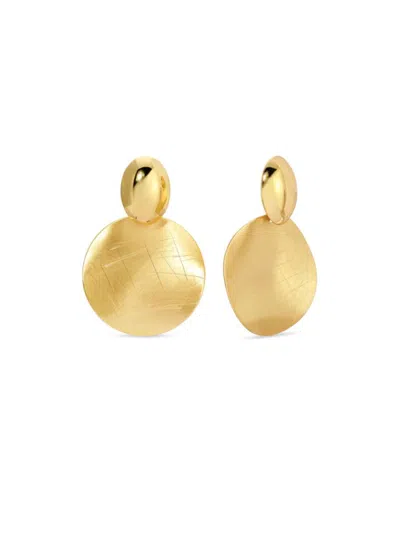 Eye Candy La Women's Sophia 18k Goldplated Drop Earrings In Brass
