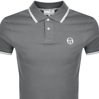 Shop Sergio Tacchini Sergio 020 Polo T Shirt Grey