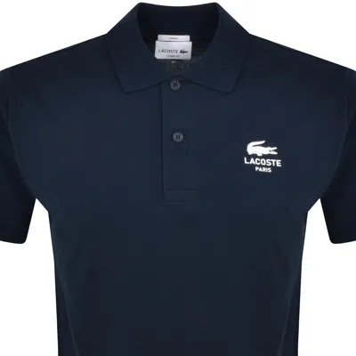 Shop Lacoste Logo Polo T Shirt Navy