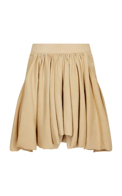 Rabanne Gathered Mini Skirt In Nude