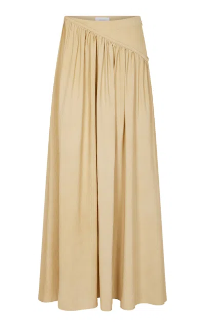 Rabanne Gathered Maxi Skirt In Neutral
